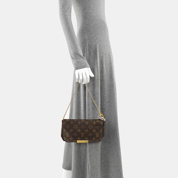FAVORITE PM Monogram Coated Canvas Brown