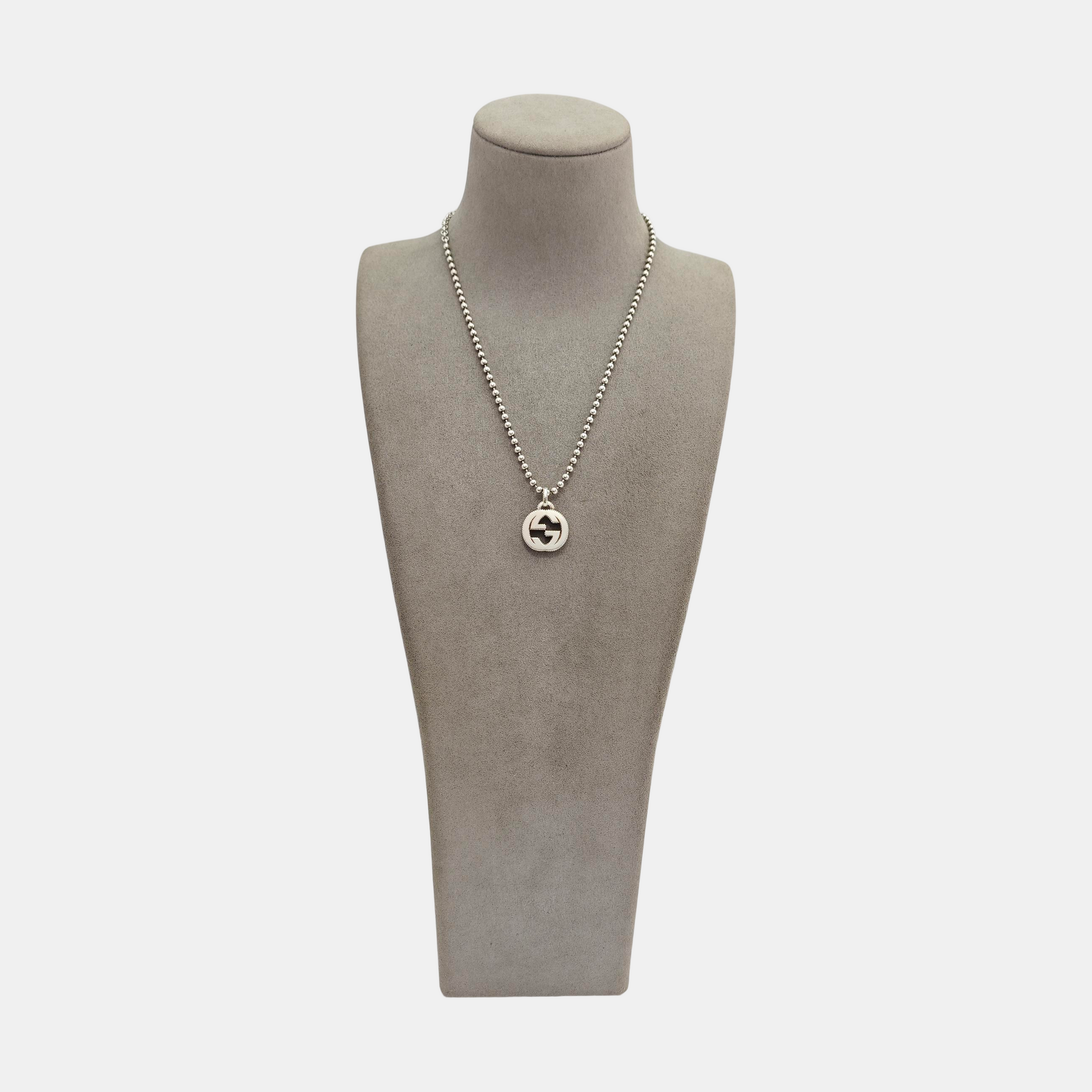 Interlocking G 925 Sterling Silver Necklace