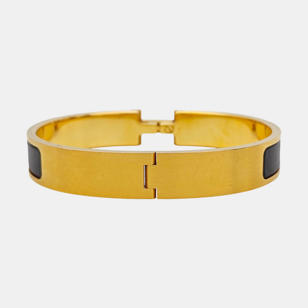 Clic Hh Metal Black Bangle
