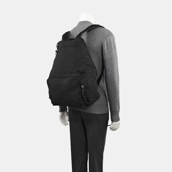 Monogram Canvas Backpack Black
