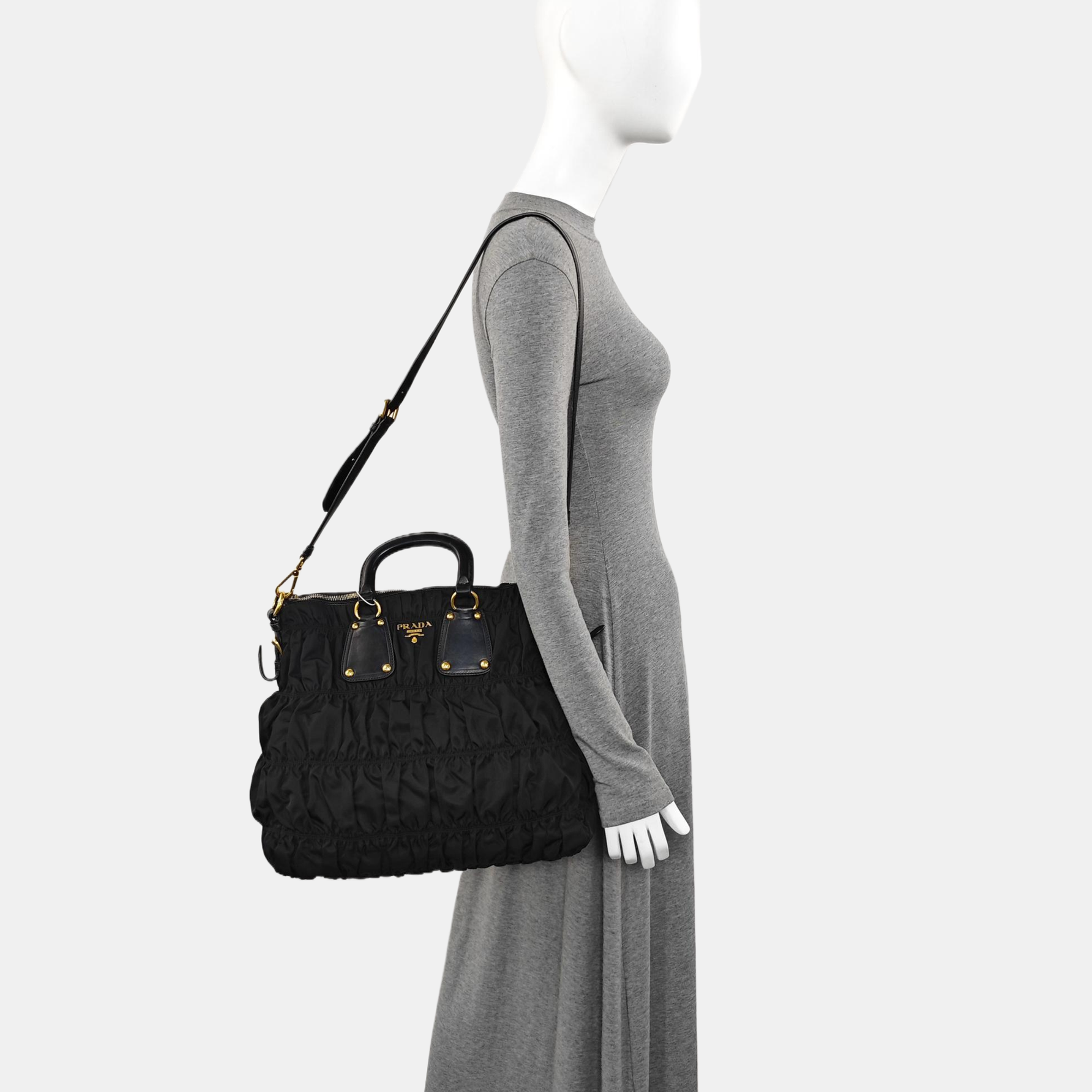 Nylon Tote Bag Black