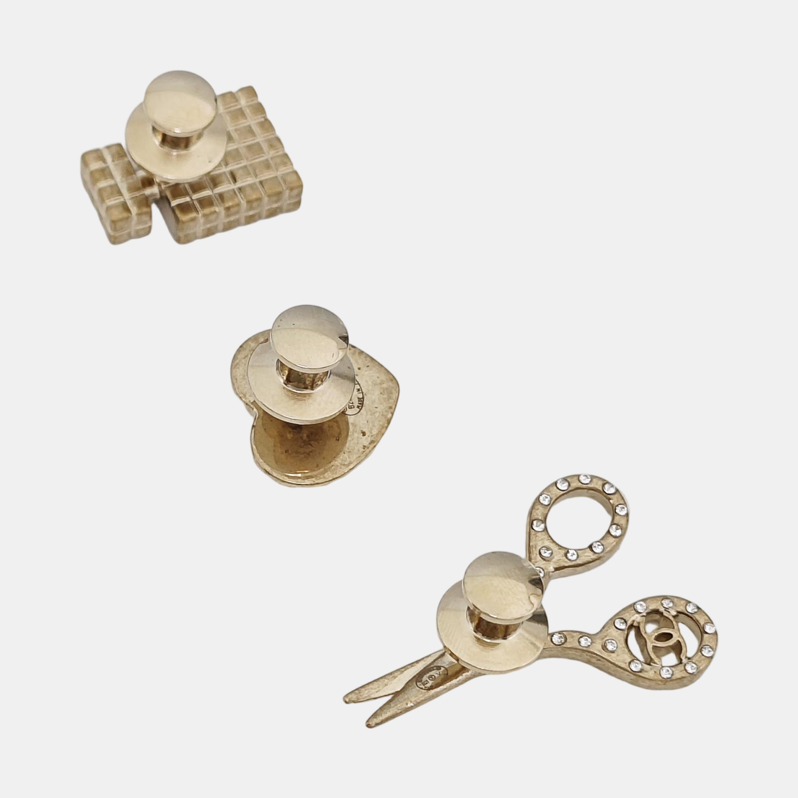 Metal Gold Brooch