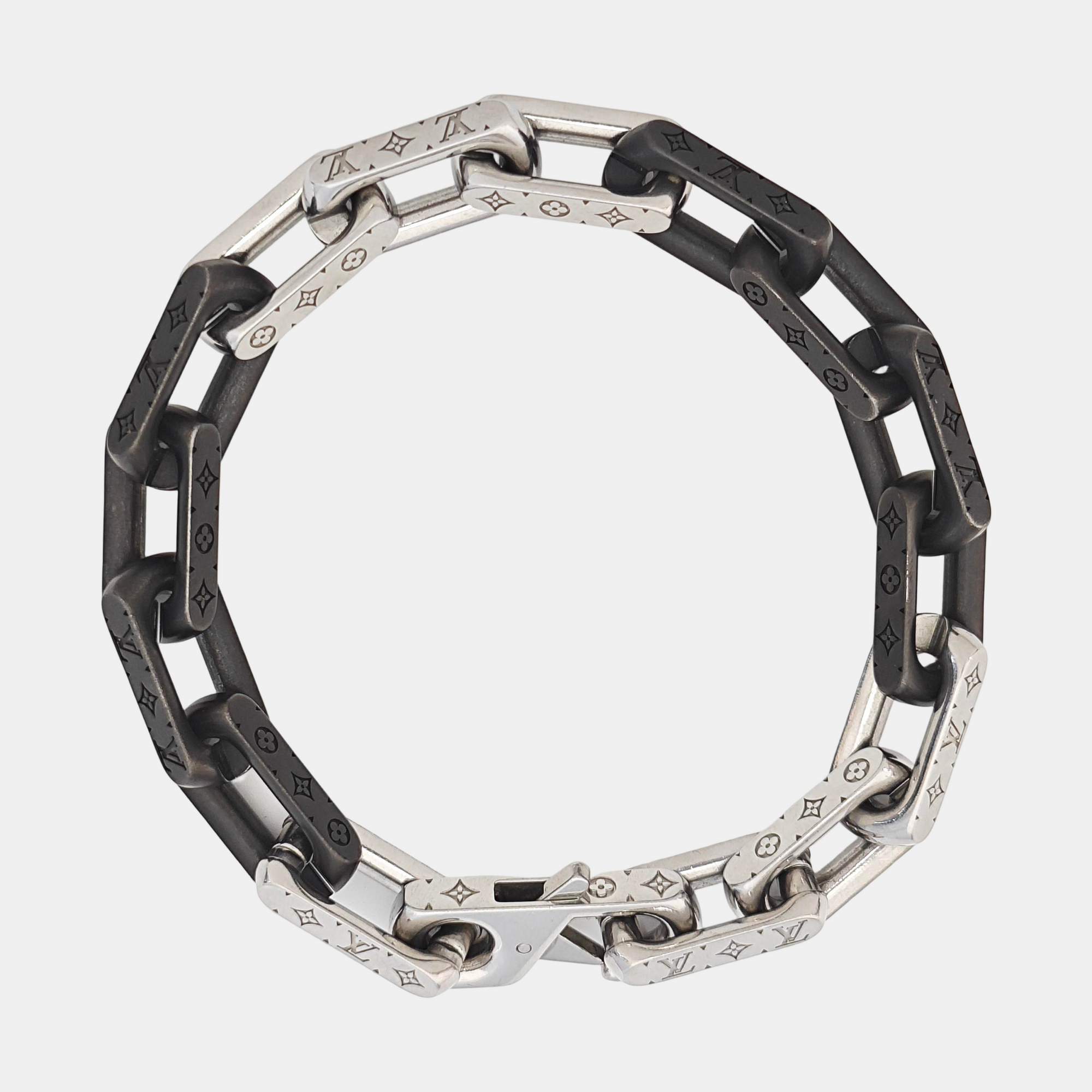 MONOGRAM CHAIN Metal Silver Bracelet
