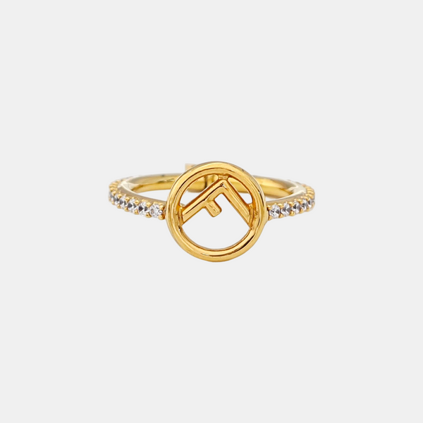 Metal Gold Ring EU 55