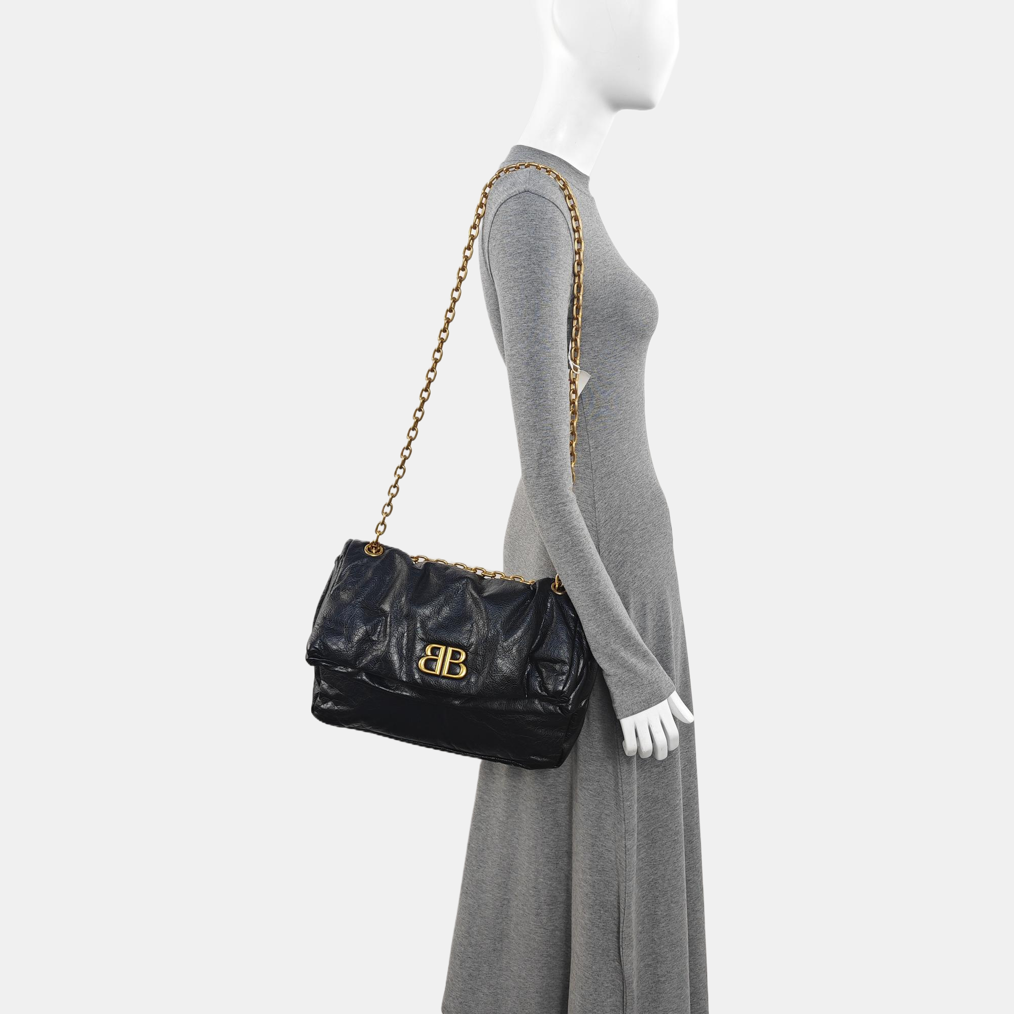 Monaco Small Calfskin Black