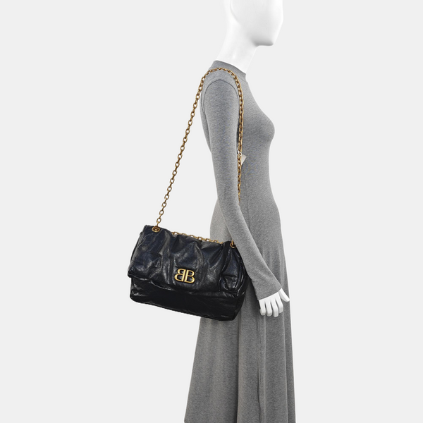 Monaco Small Calfskin Black
