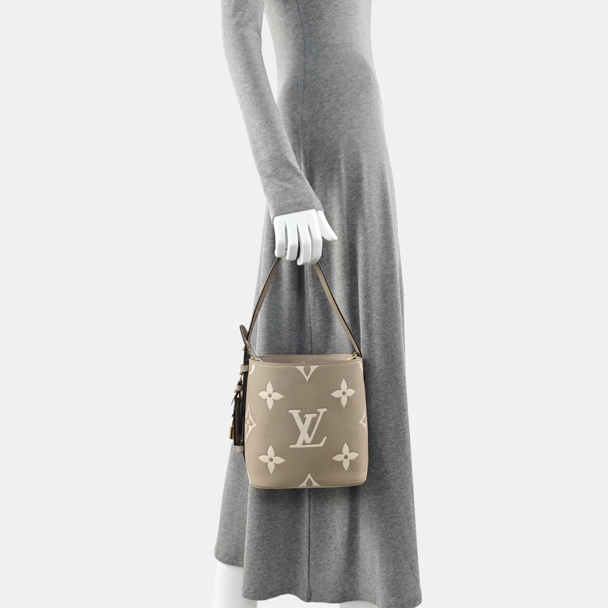 ALL IN BB Monogram Calfskin Gray