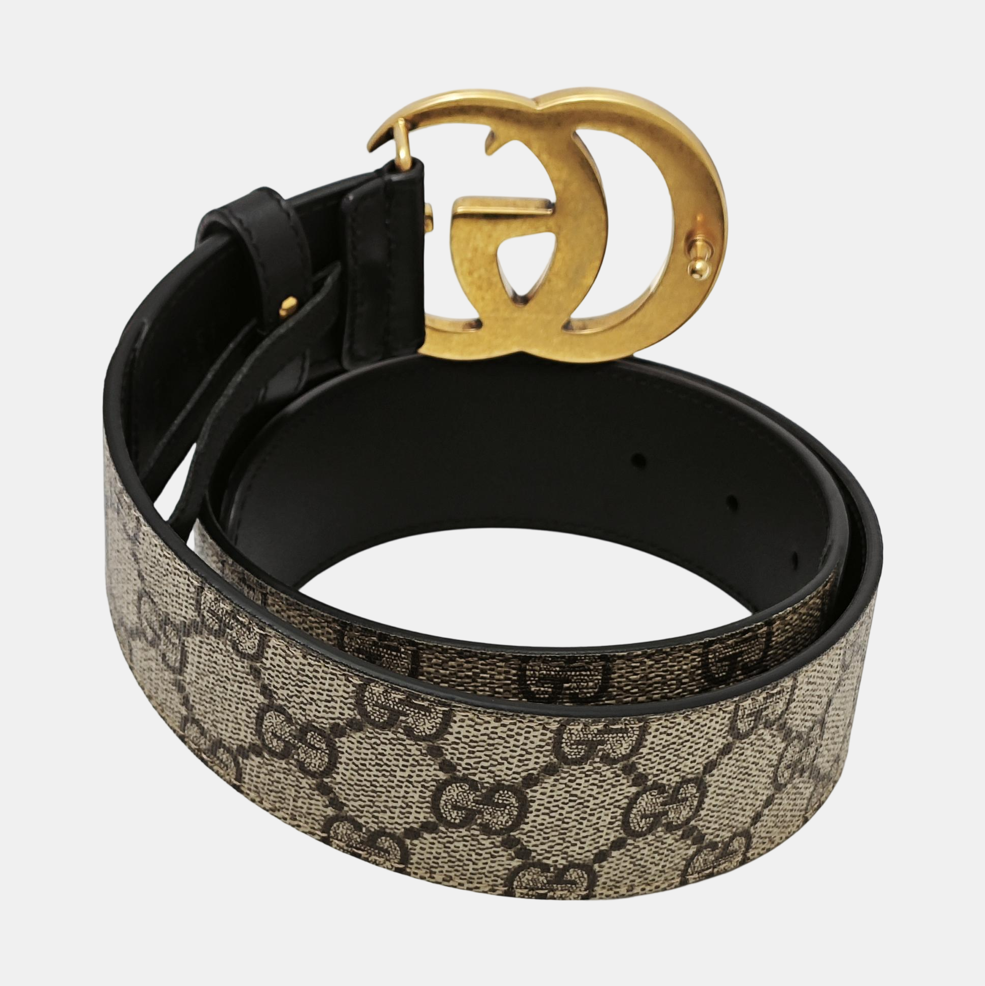 Leather Belt Beige