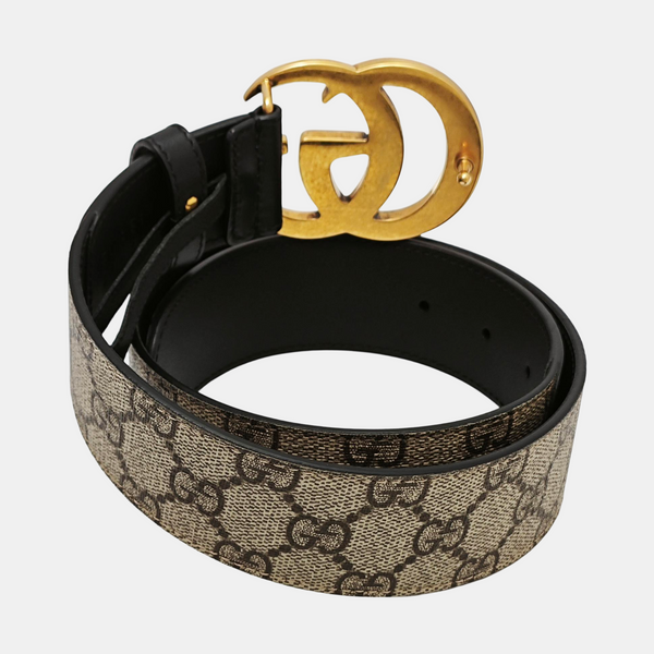 Leather Belt Beige
