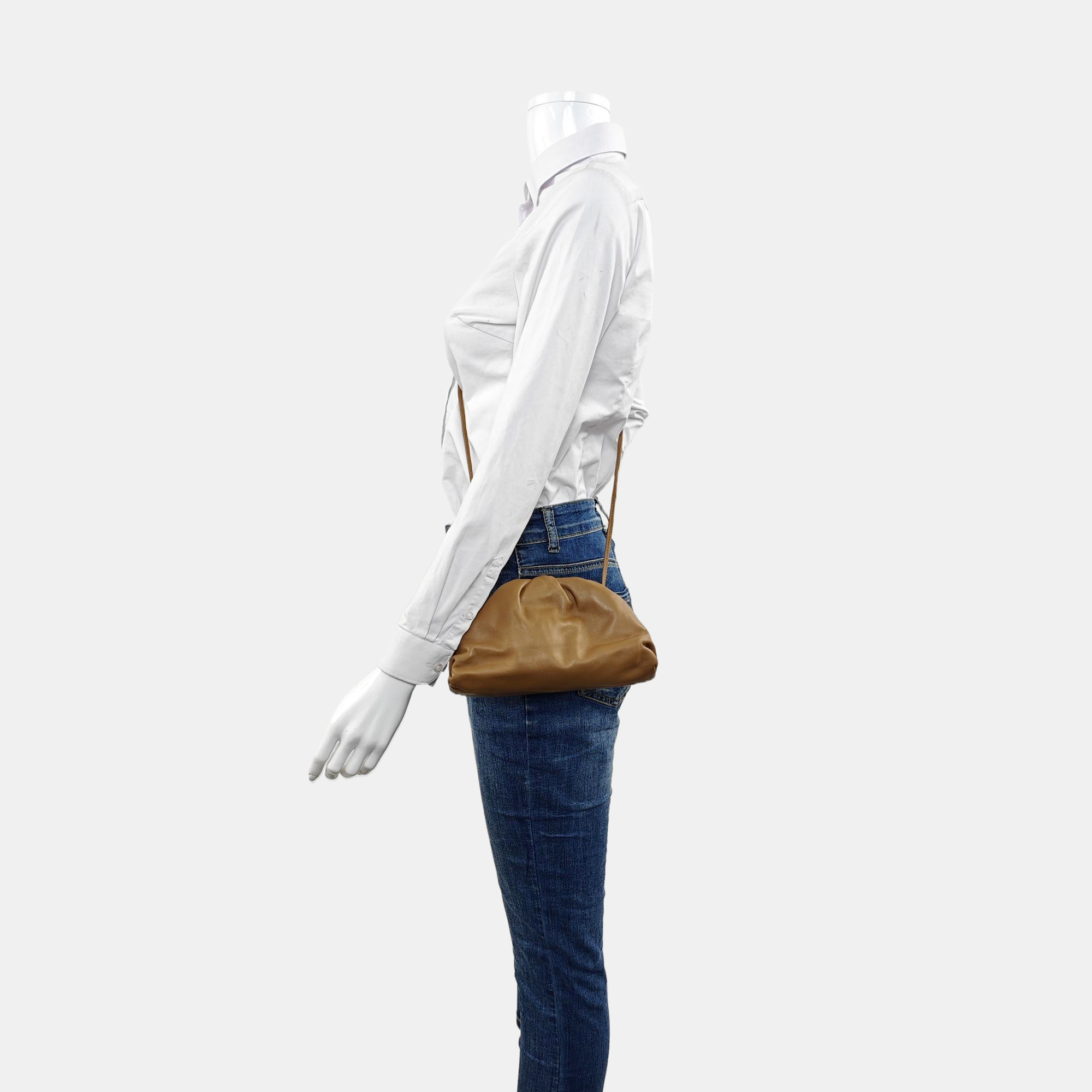 Authenticated pre-owned  The Pouch Calfskin Brown - Shoulder Bag at Looply