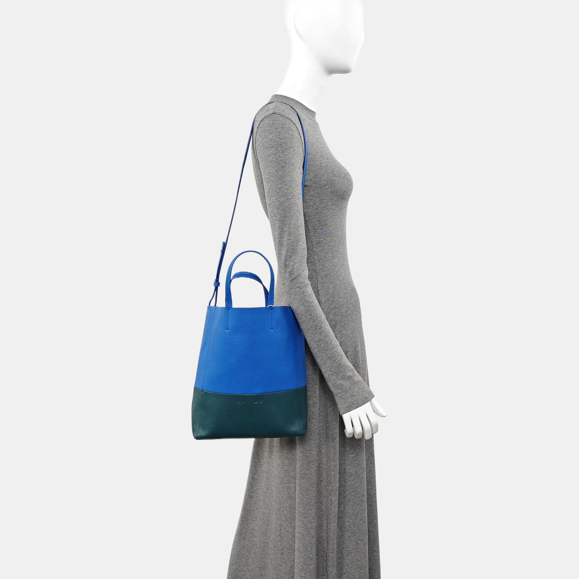 VERTICAL CABAS Mini Calfskin Blue