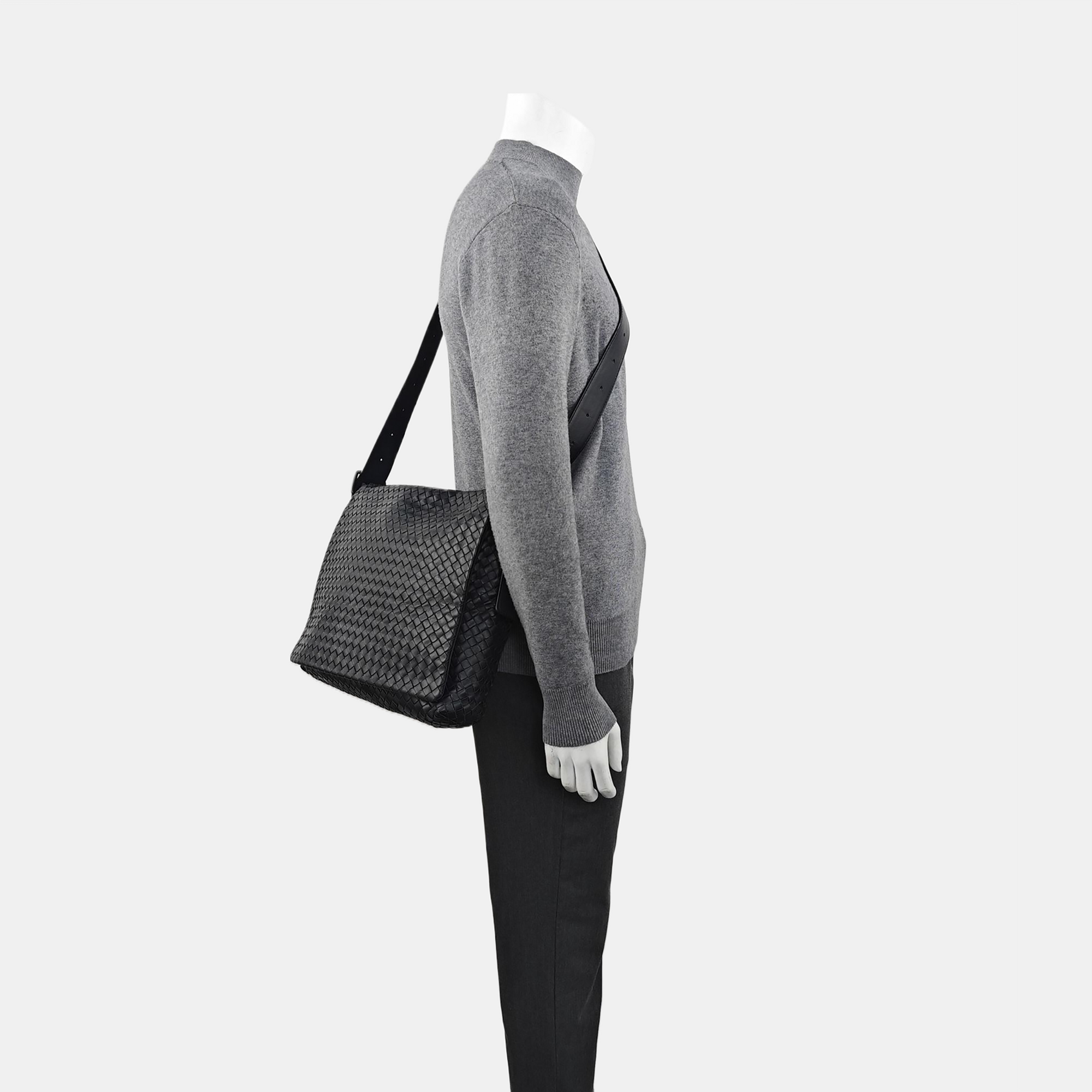 Lambskin Shoulder Bag Black