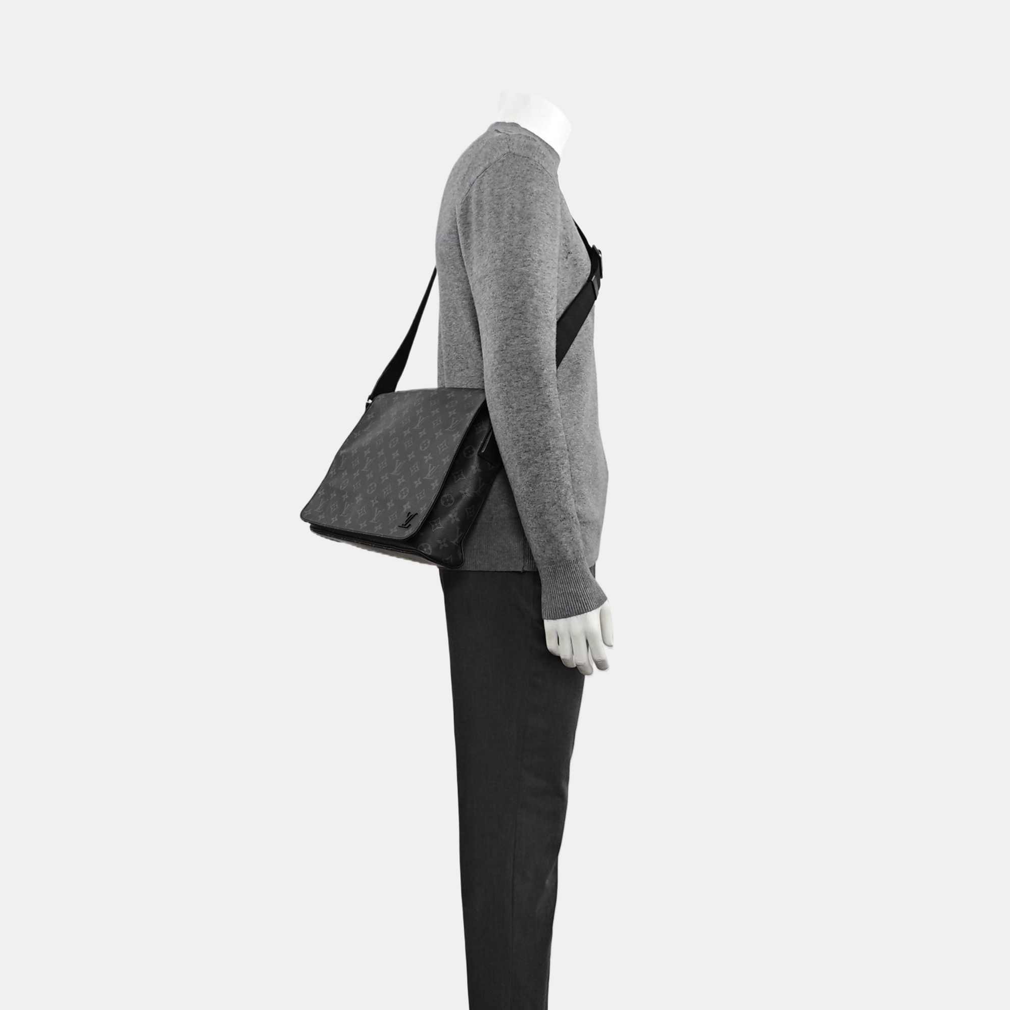DISTRICT MM Monogram Coated Canvas Black