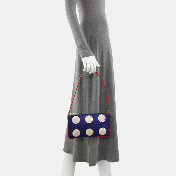 Fabric Shoulder Bag Blue