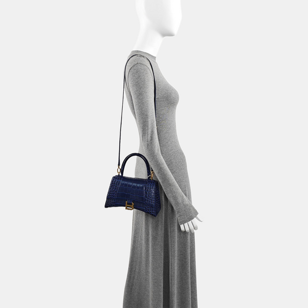 Hourglass S Calfskin Blue