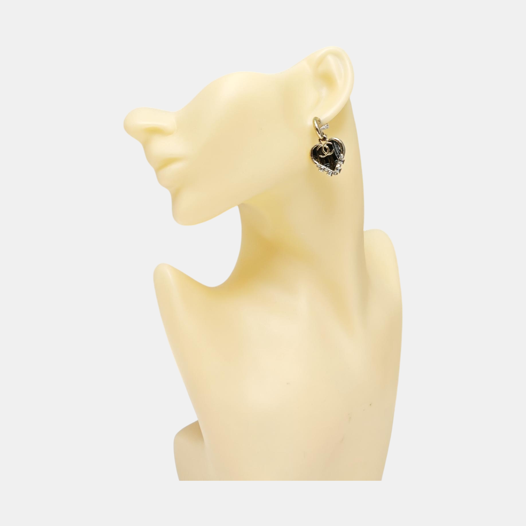 Metal Black Stud Earrings