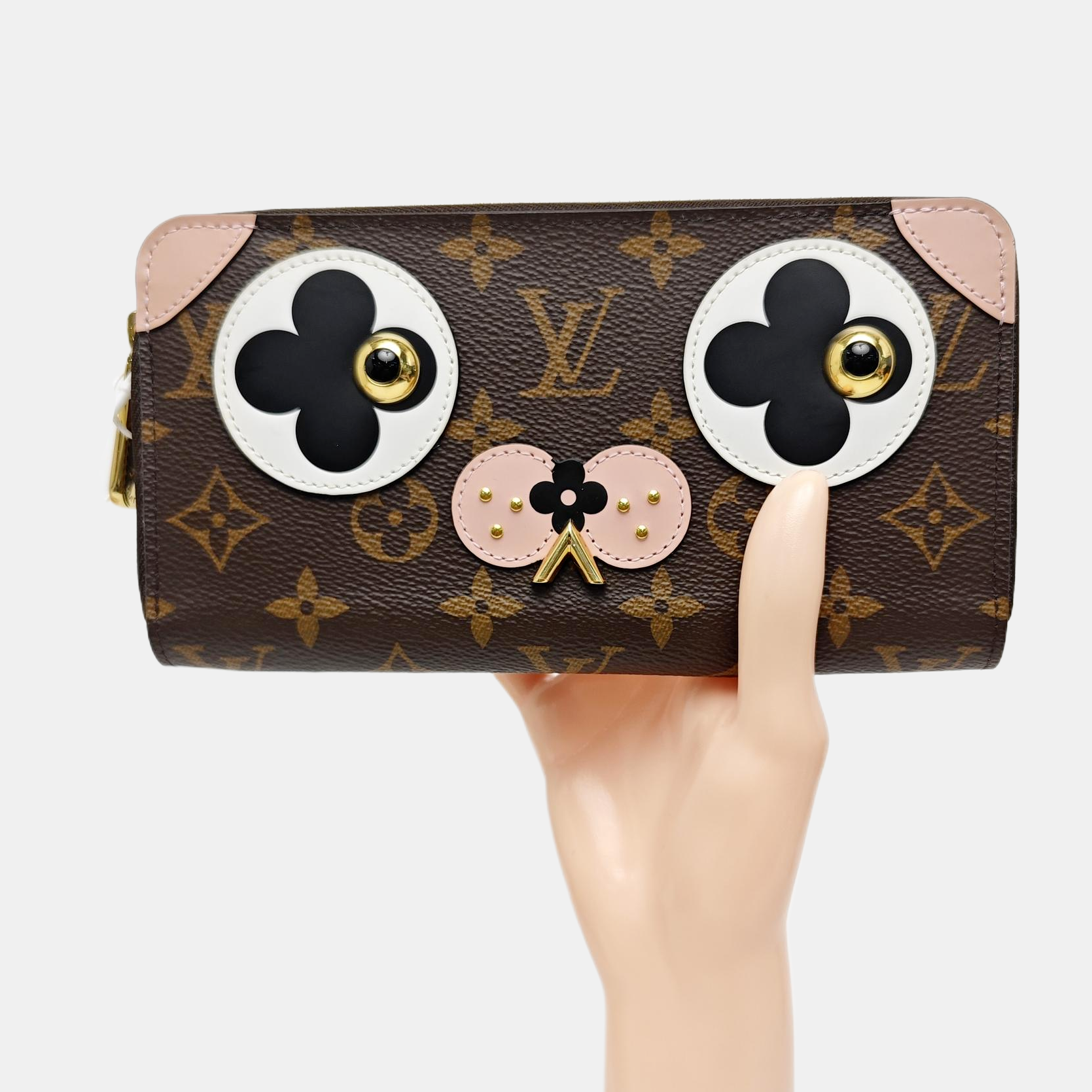 ZIPPY Monogram Coated Canvas Brown Wallet
