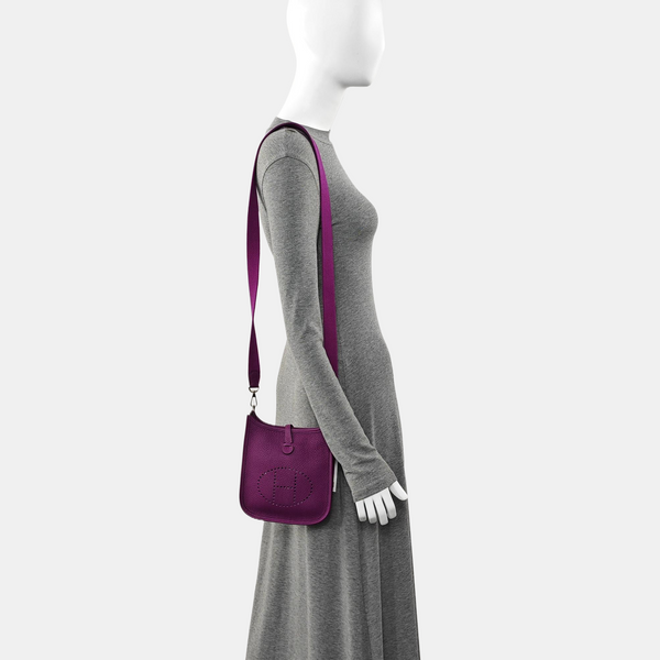 Authenticated pre-owned  Evelyne TPM Clemence Purple - Shoulder Bag at Looply