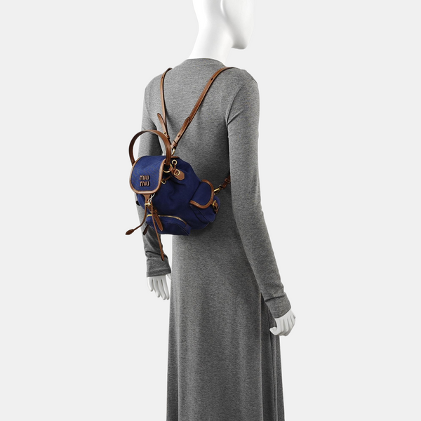 Canvas Backpack Blue