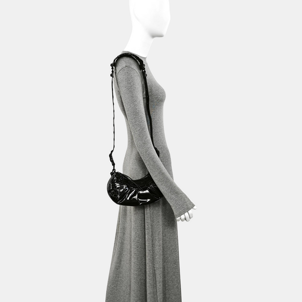 Le Cagole Mini Patent Leather Black
