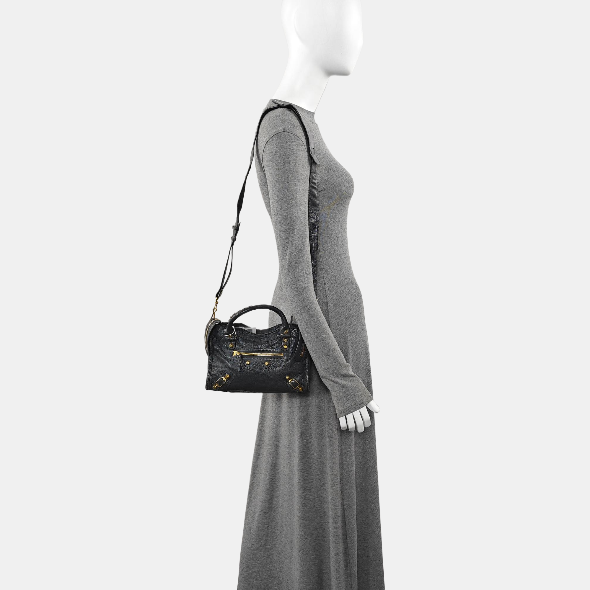 Classic City Mini Lambskin Gray