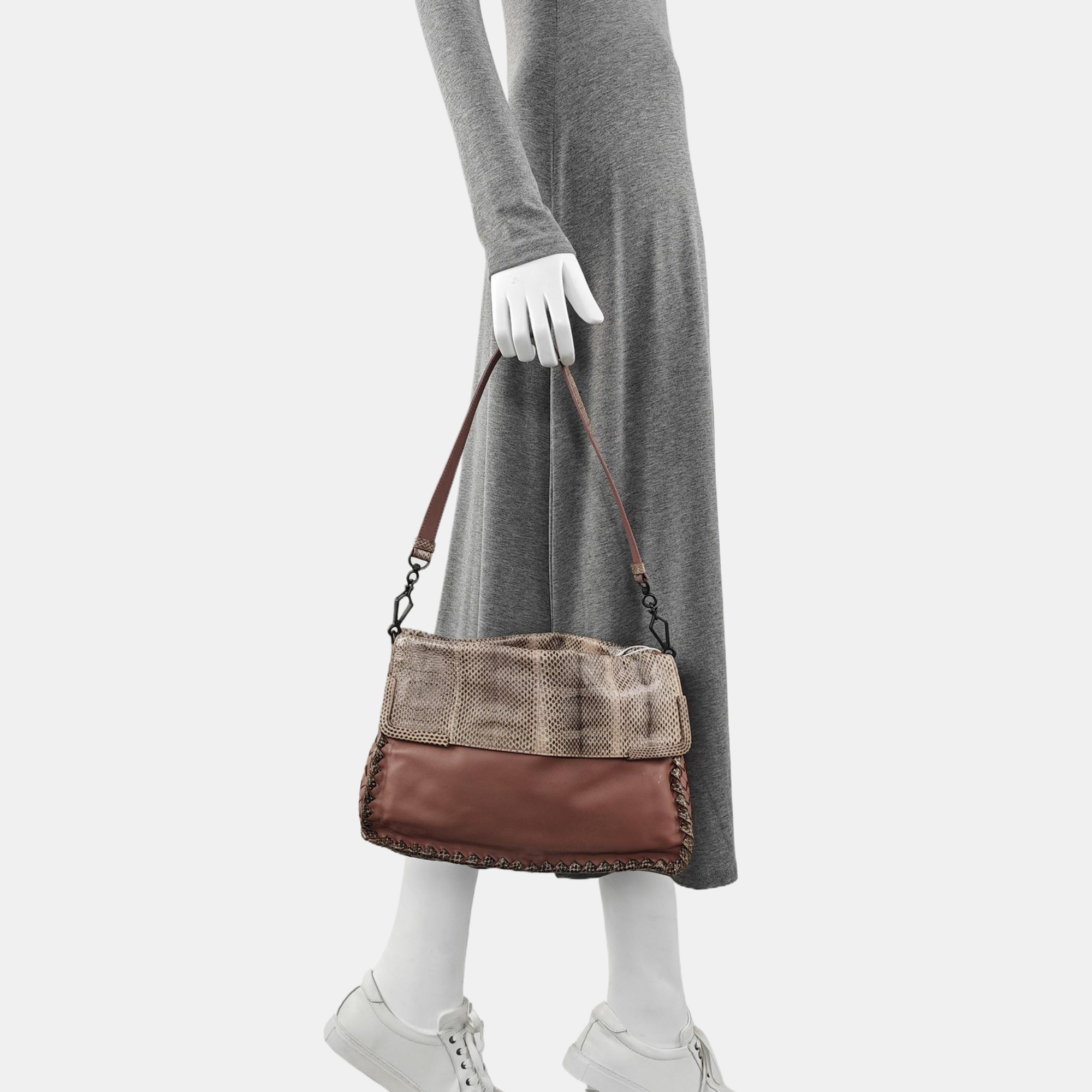 Lambskin Shoulder Bag Beige