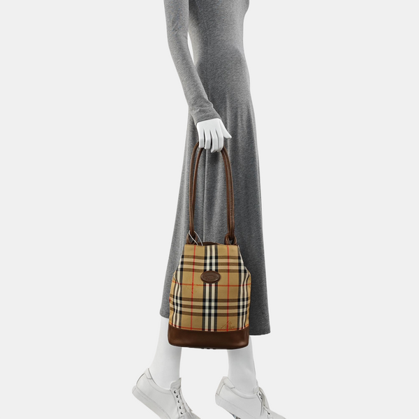 Canvas Bucket Bag Beige