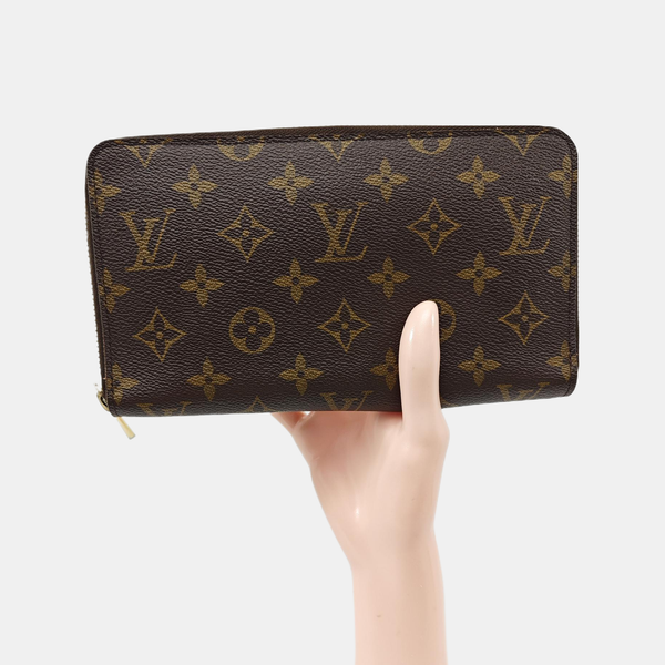ZIPPY Monogram Coated Canvas Brown Wallet
