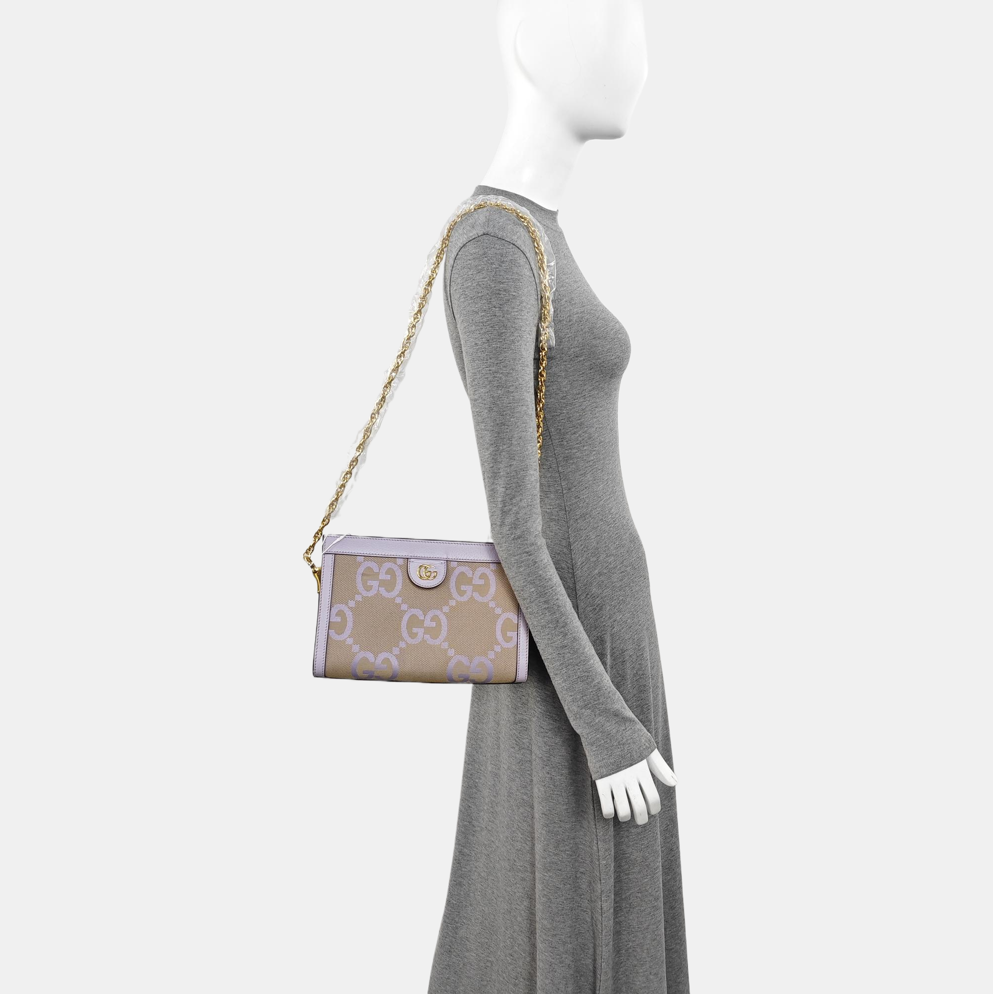 Ophidia Small Monogram Canvas Beige