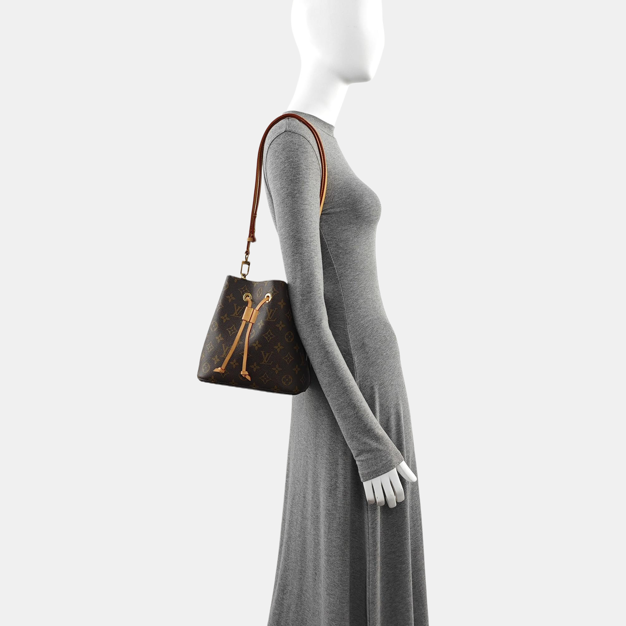 NÉONOÉ BB Monogram Coated Canvas Brown