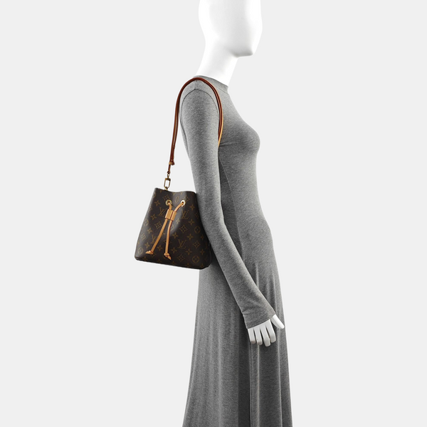 NÉONOÉ BB Monogram Coated Canvas Brown