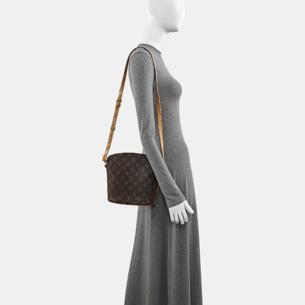 DROUOT Monogram Coated Canvas Brown