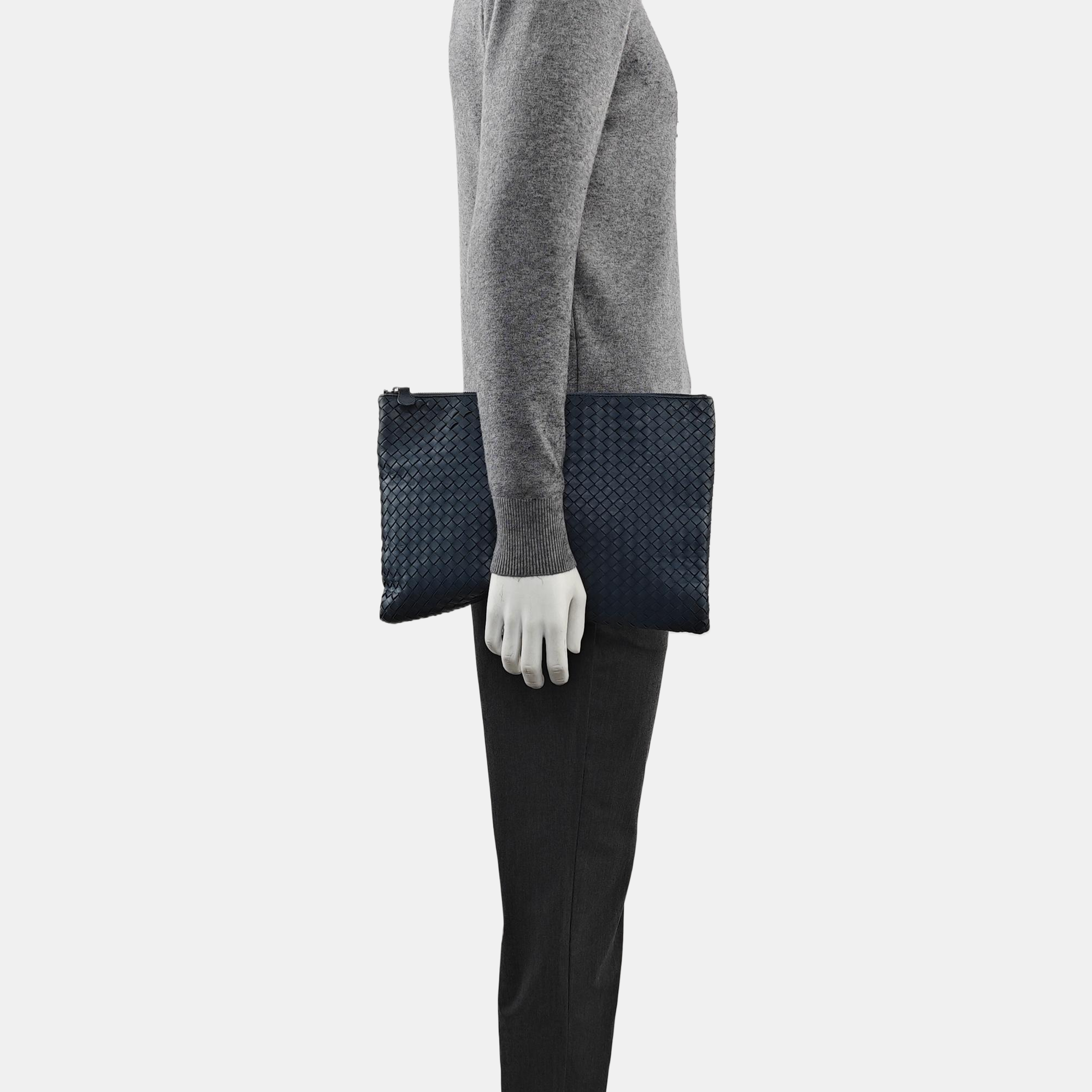Lambskin Clutch Blue