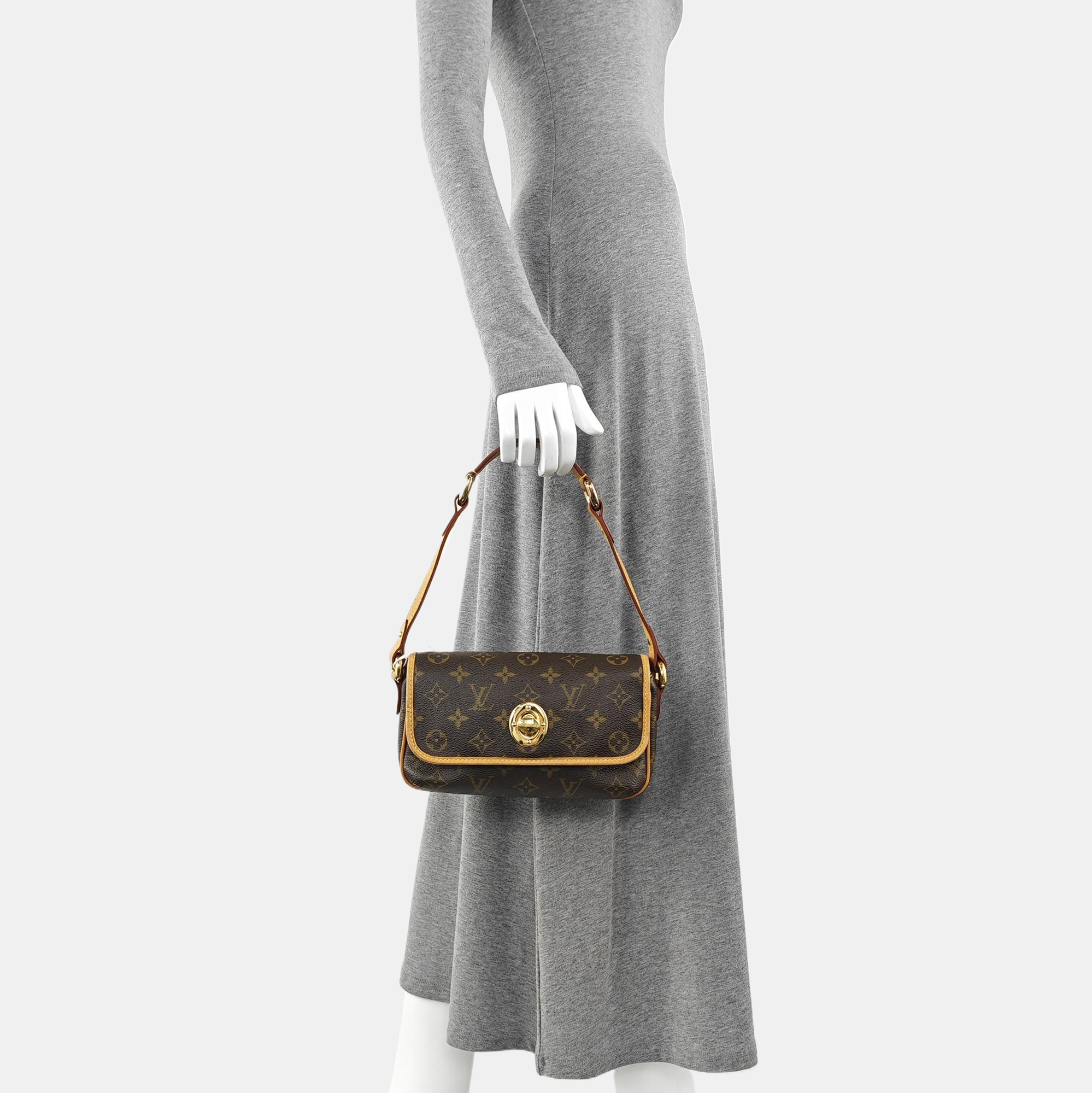TIKAL Monogram Coated Canvas Brown