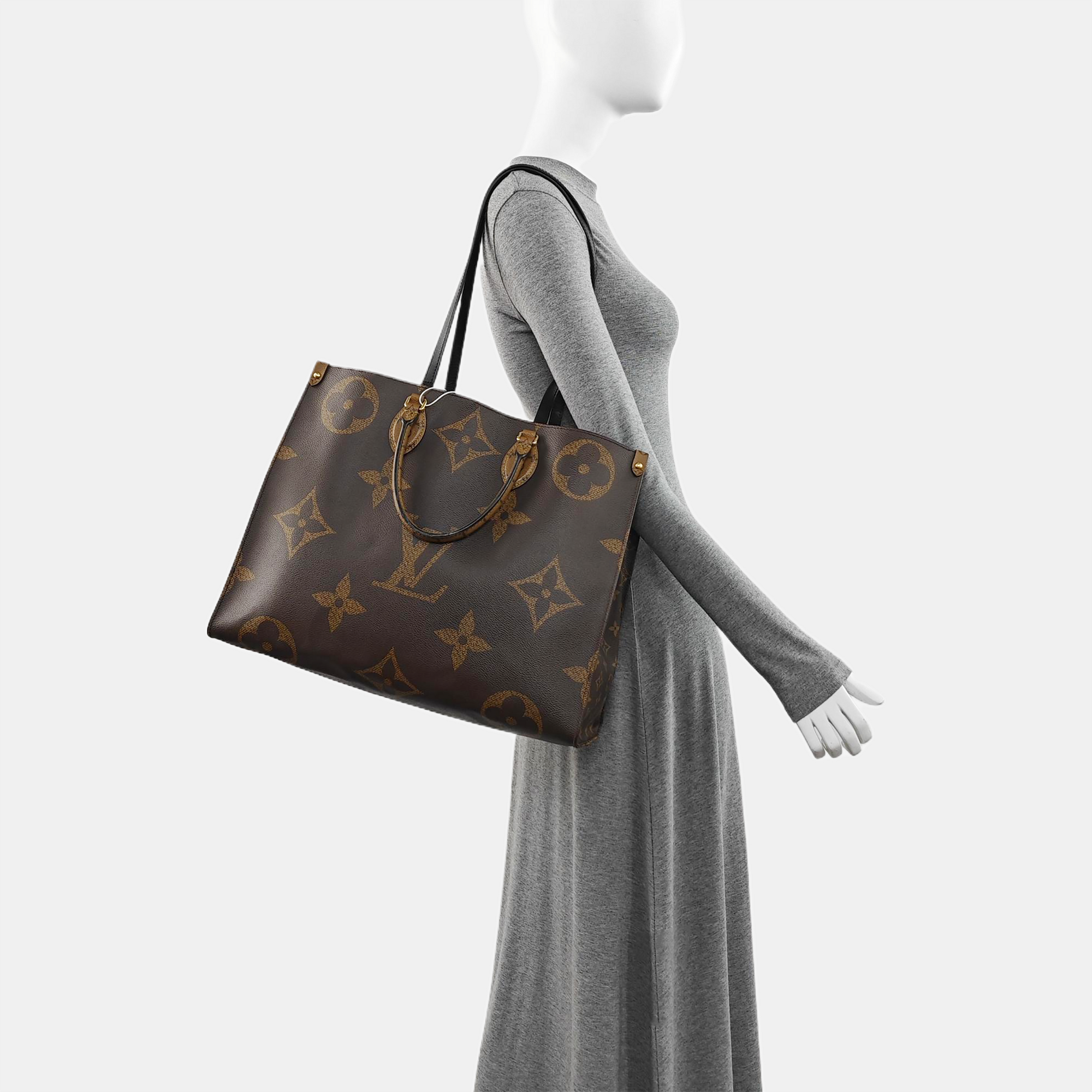 ONTHEGO GM Monogram Coated Canvas Brown