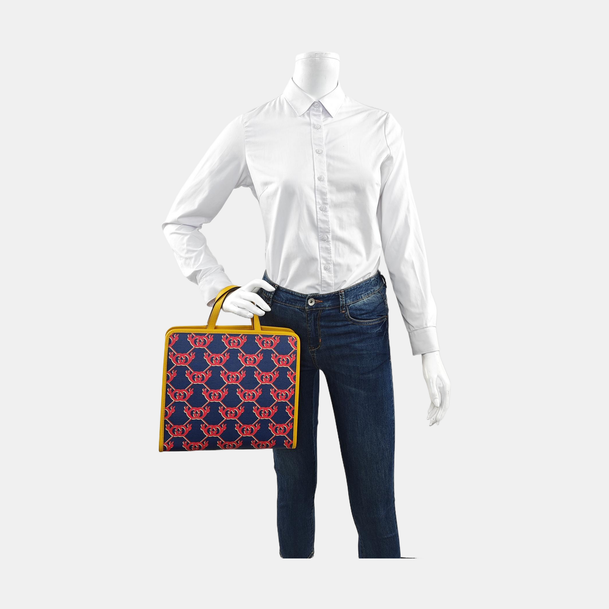 Monogram Coated Canvas Blue
