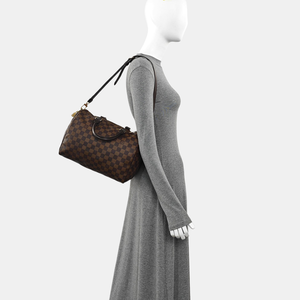 SPEEDY 30 Damier Ebene Coated Canvas Brown