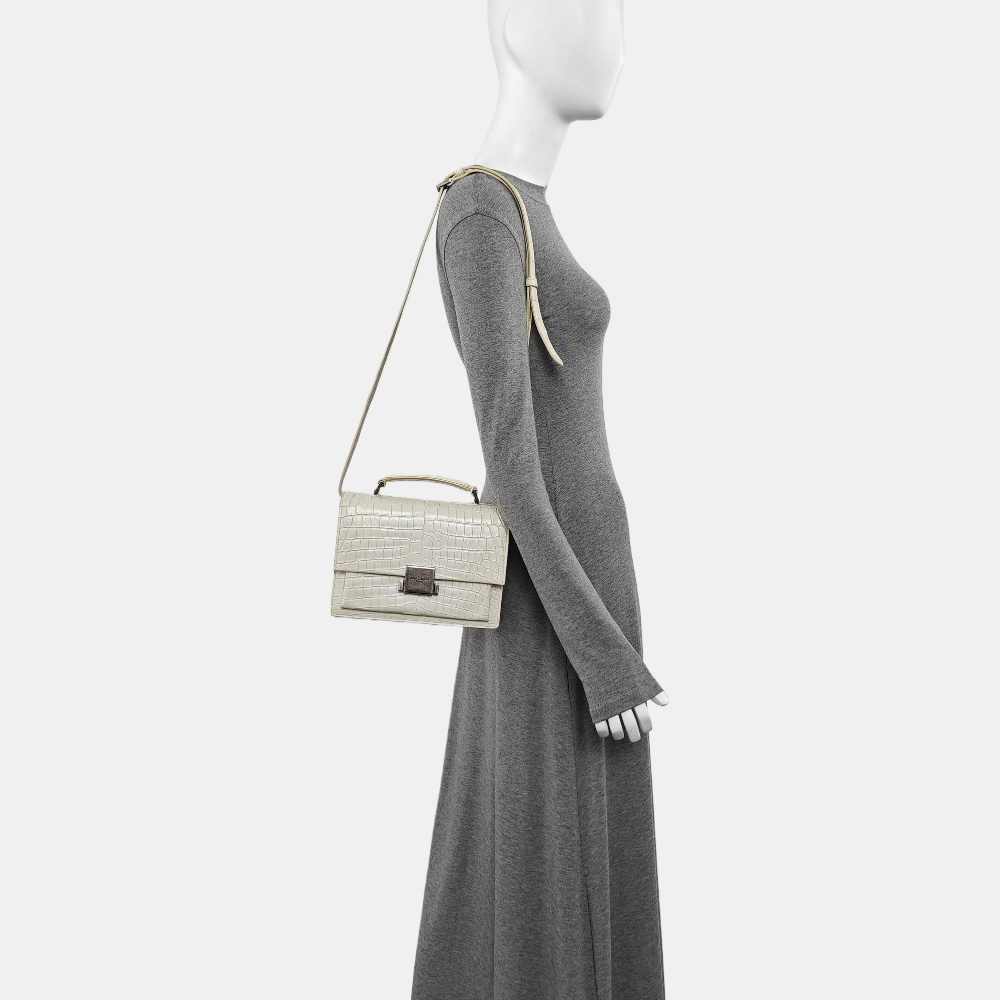 BELLECHASSE Calfskin White