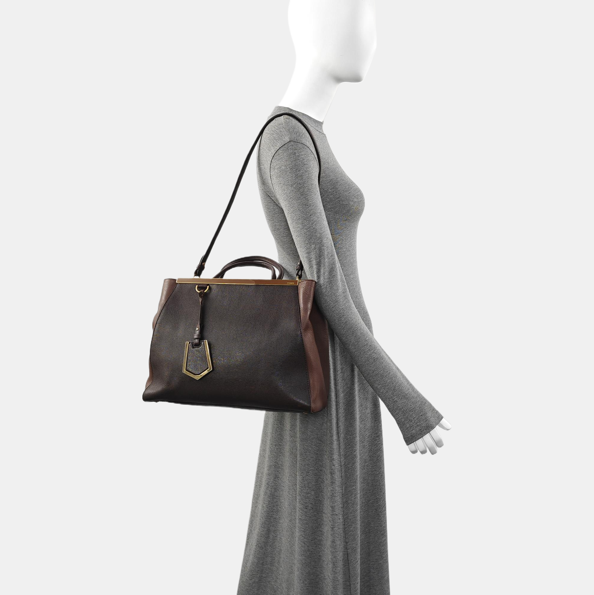 2 Jours Medium Calfskin Brown