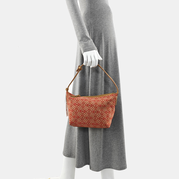 Monogram Canvas Shoulder Bag Red