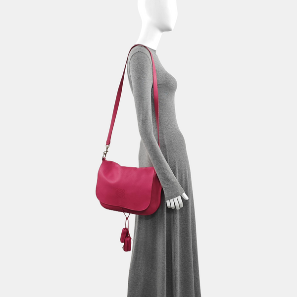 Calfskin Shoulder Bag Red