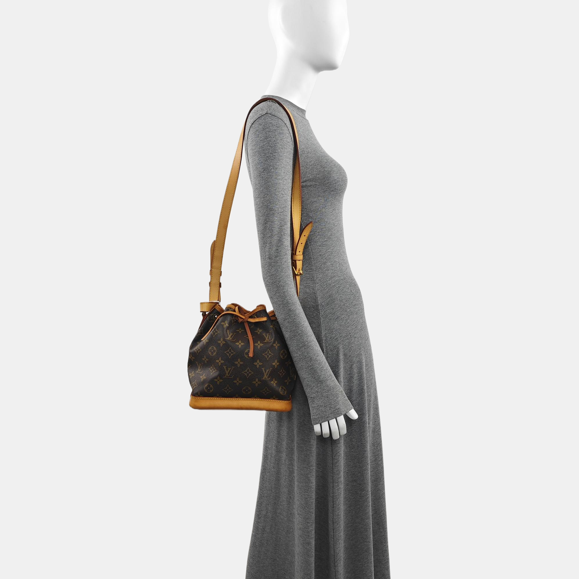 NOÉ BB Monogram Coated Canvas Brown