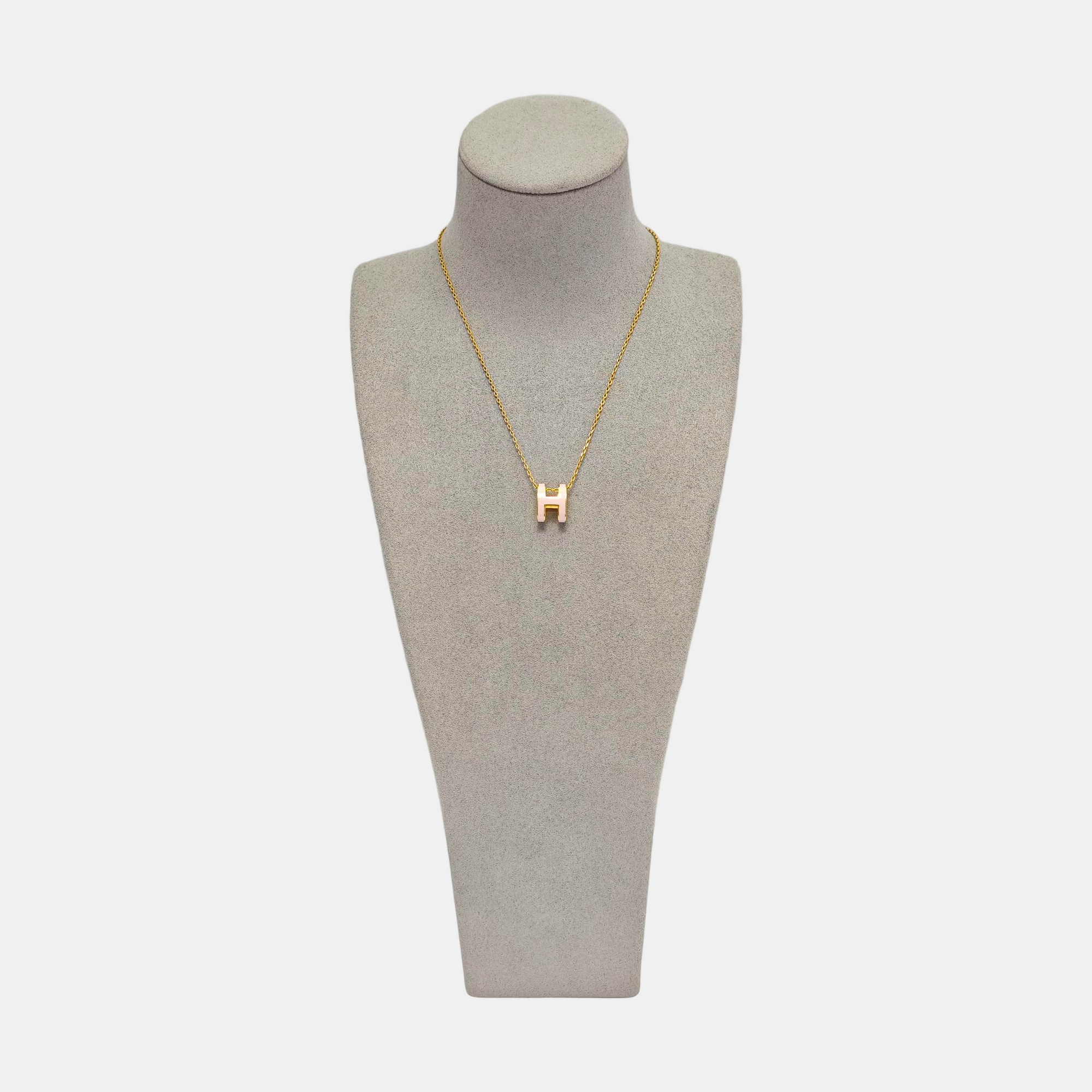 Pop H Metal Gold Necklace