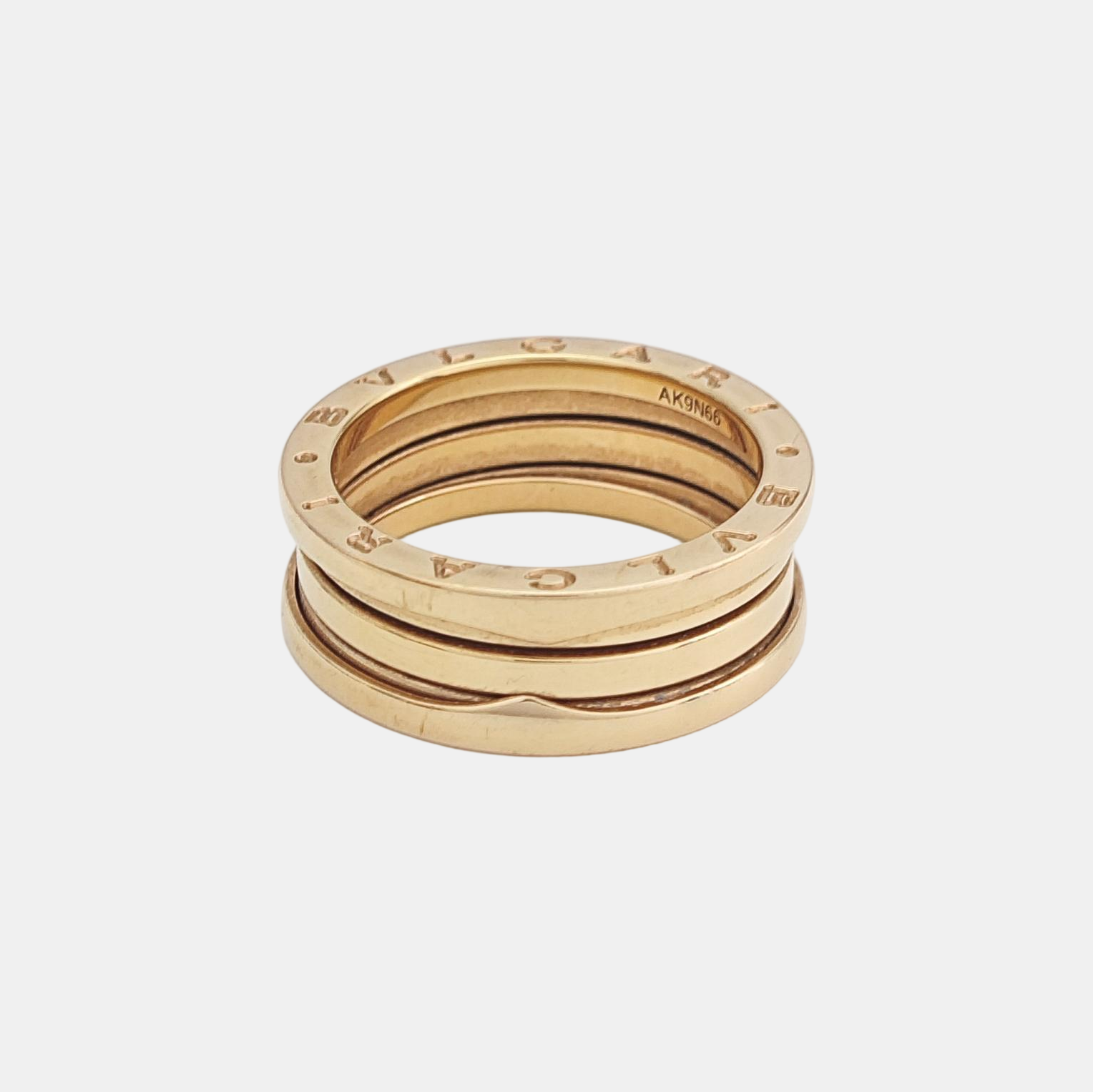 B.ZERO1 18k Rose Gold Ring EU 60