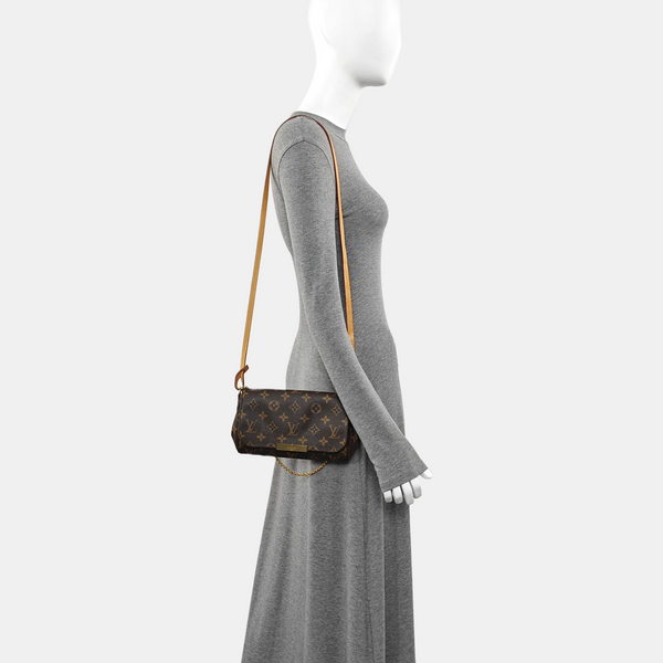 FAVORITE PM Monogram Coated Canvas Brown