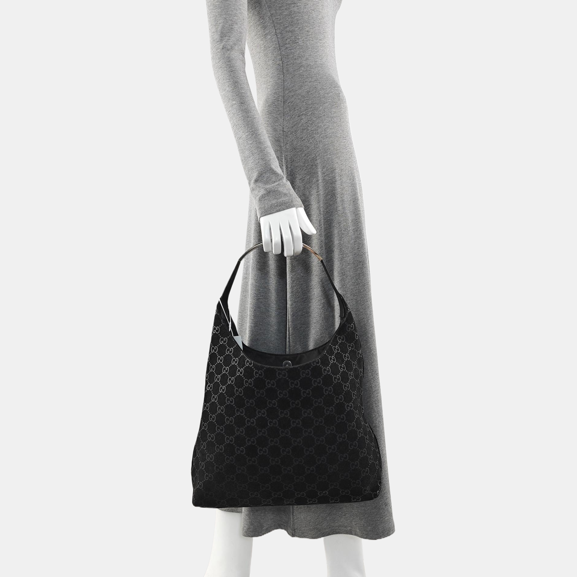 Suede Shoulder Bag Black