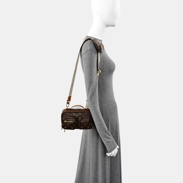 UTILITY Monogram Coated Canvas Brown
