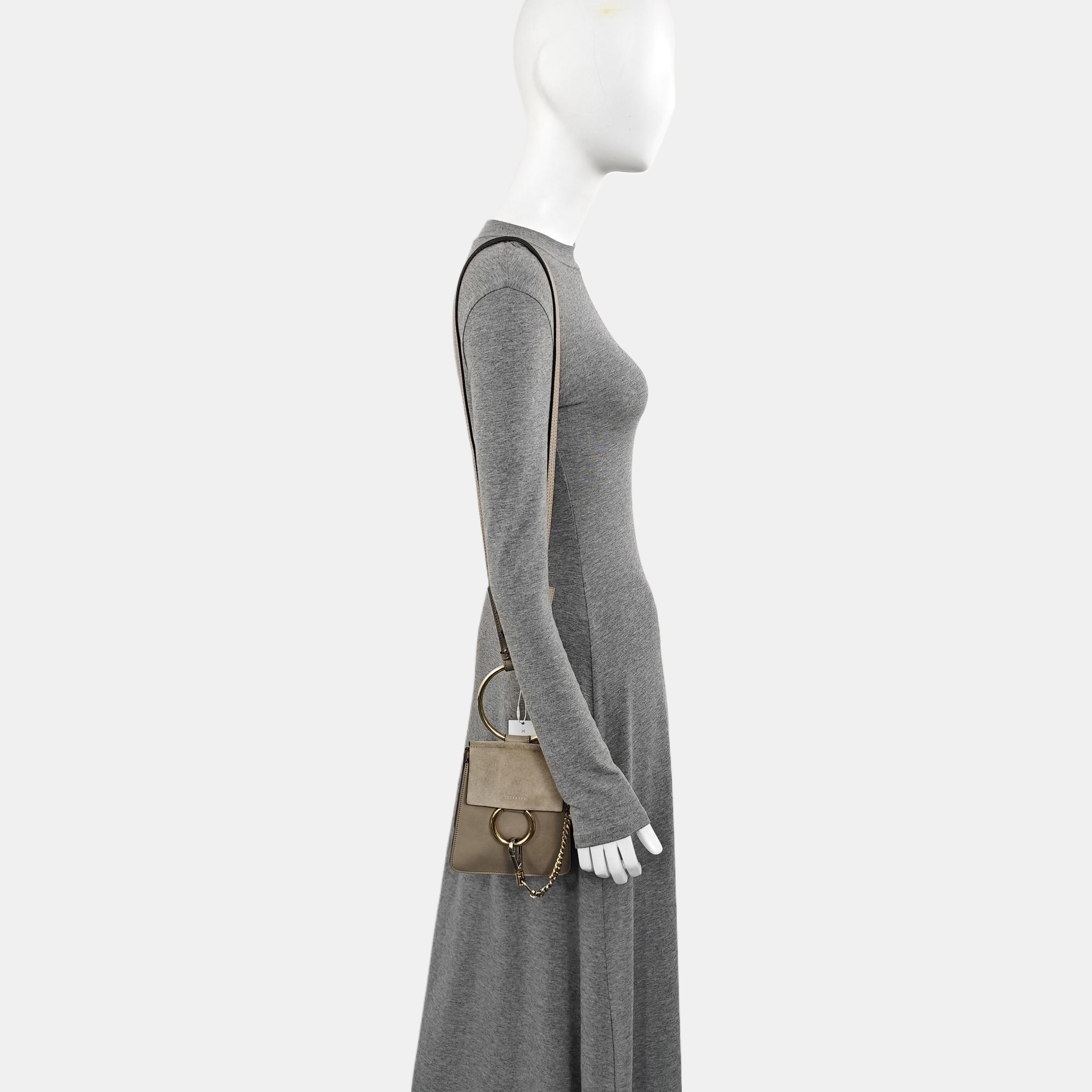 Faye Small Calfskin Gray