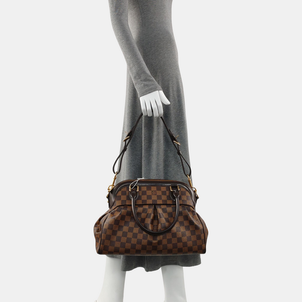 TREVI PM Damier Ebene Coated Canvas Brown