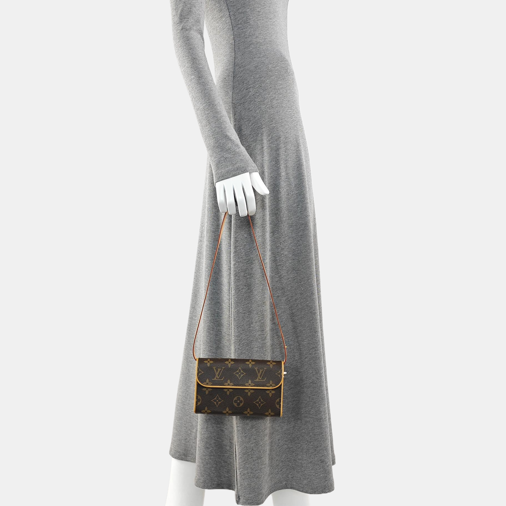 FLORENTINE Monogram Coated Canvas Brown